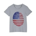 thumbnail image 3 of CFLVAEK 4th of July T Shirts for Kids Girls Boys Novelty American Flag Patriotic Graphic Tees Casual Short Sleeve Crewneck Cotton Tshirts Indenpendence Day Holiday Shirts 5 Years, 3 of 9