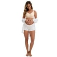 thumbnail image 5 of Unique Bargains Women's Low Waist Pregnancy Seamless Ladies Panties 2XL White, 5 of 6