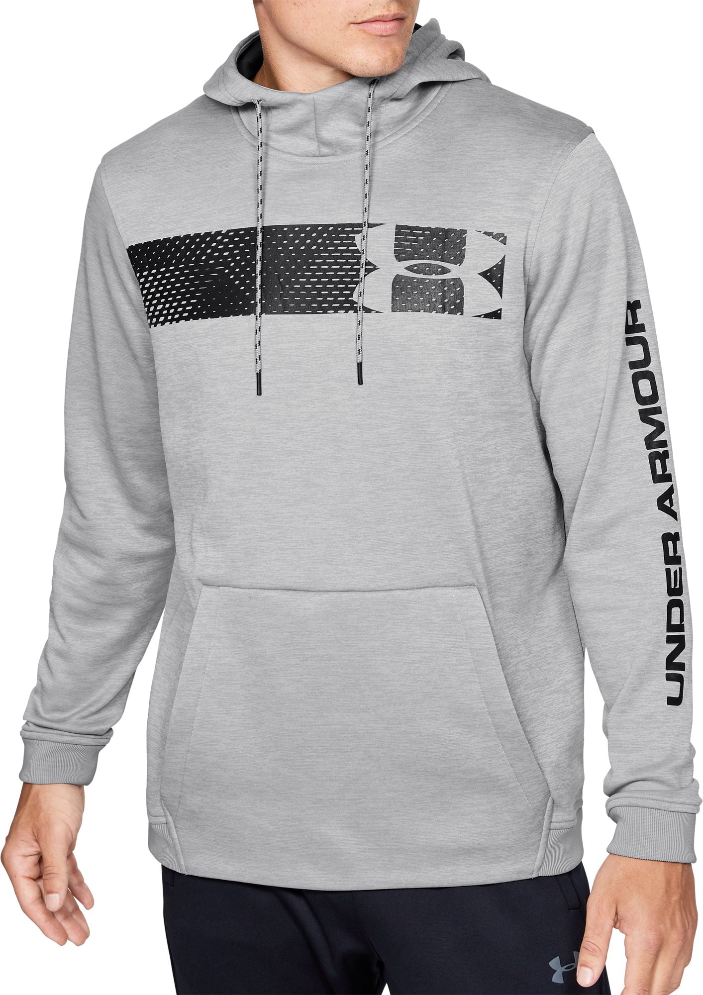 under armour men's armour fleece bar logo hoodie
