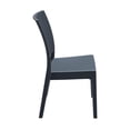 thumbnail image 4 of Compamia Florida Wickerlook Patio Dining Chair in Dark Gray, 4 of 13