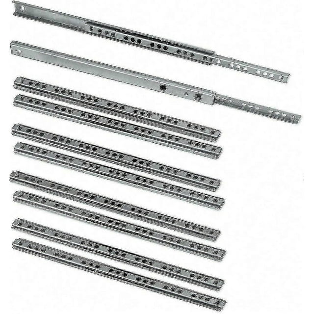 Pack Of 5 Pairs Slides/ball Slides Extract Part 17mm X 278mm For Drawer