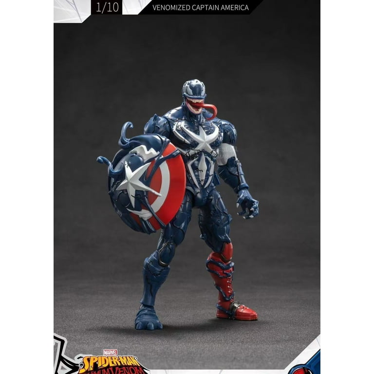 TIMPRO Venomized Captain America Action Figure, PVC, 18.5cm, Gift