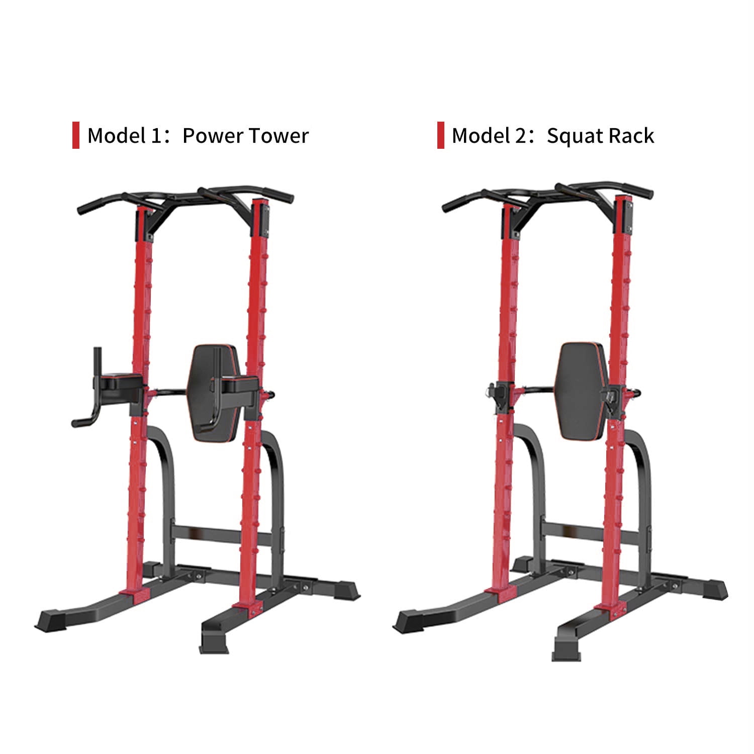 Ainfox Power Tower Multi-Function Home Strength Training Tower Dip Stand Workout Station