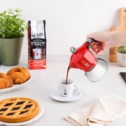Bialetti - Moka Induction, Moka Pot, Suitable for all Types of Hobs, 6 Cups Espresso (7.9 Oz), Red 6 Cups Red
