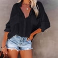 thumbnail image 2 of Womens Spring Summer Shirts Mesh Button Down Sexy Top Long Sleeve Shirts for Women, 2 of 4