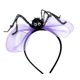thumbnail image 2 of Diadema de Halloween para mujeres y niñas, tocado para carnaval festivo y mascarada. Púrpura, 2 of 9