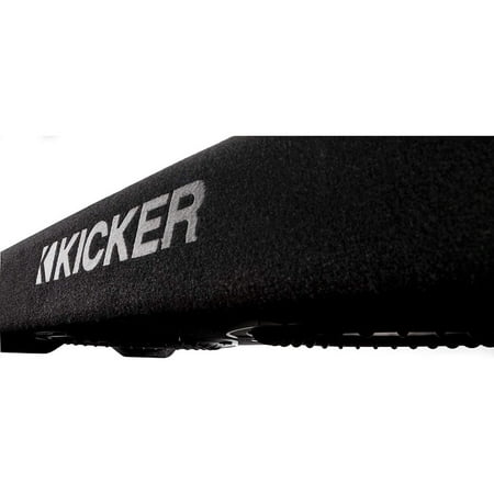 KICKER - PTRTP Powered Down-Firing 10" Dual-Voice-Coil-Ohm Loaded Subwoofer Enclosure - Black