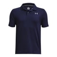thumbnail image 1 of Polo de Rendimiento Under Armour para Niños, Azul Marino, Talla Pequeña, 1 of 2