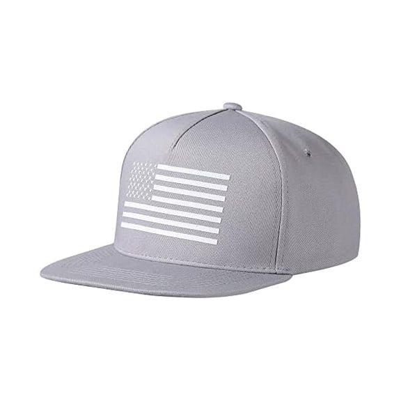 Eryueer Baseball Cap, Snapback Trucker Hat for Men & Women with American Flag and Adjustable, Breathable Mesh, Flat Bill Hats