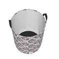 thumbnail image 3 of Balery Poodle Dog Round Laundry Basket with Handles Waterproof Freestanding Laundry Hamper for Clothes Toys in the Dorm and Family-Small, 3 of 8