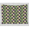 thumbnail image 1 of Vegetable Art Tapestry, Vibrant Artichoke Motif Exotic Kitchen Organic Recipe Diet Menu Kitchen, Wall Hanging for Bedroom Living Room Dorm Decor, 60W X 40L Inches, Plum Fern Green, by Ambesonne, 1 of 2