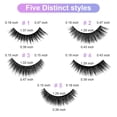 thumbnail image 4 of 10 Pcs Self-Adhesive Eyelashes - Reusable, No Glue, Natural Look, Suitable for Beginners, Includes Tweezers, 4 of 9