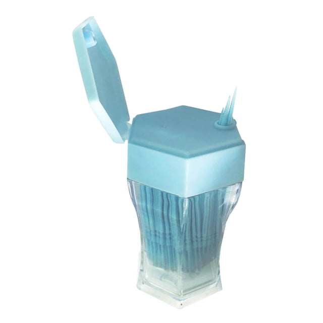 200Pcs Cepillo Inter de Doble Cabeza Hilo Limpieza Oral Sunnimix Azul