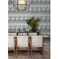 thumbnail image 2 of A-Street Prints Abilene Denim Ikat Wallpaper, 2 of 7