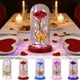 thumbnail image 1 of Luz Nocturna De Plástico 1Pcs 9.05x4.52" Preserved Rose Night Light with Butterfly and Starry Sky Glass Dome Blue Plastic LED Glowing Crystal Flower for Valentine's Day Birthday Gift JASKFLY, 1 of 8
