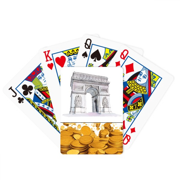 Arc De Triomph in Paris France Gold Playing Card Classic Game