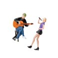 thumbnail image 1 of Guitarist and Singer Figures Desk tiny architecture model Decoration Miniature for Scenery Landscape, 1 of 9