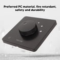 thumbnail image 3 of 50W Volume Control, Professional 5 Gears Tuning Knob Volume Controller with Flame Retardant PC, Lossless Sound, Easy Wiring, Large Panel Design for Home Speakers, 3 of 8
