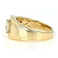 thumbnail image 3 of Forever Jewels 1.50Ct Princess Moissanite Men Solitaire Engagement Ring 14k Yellow Gold Plated, 3 of 4