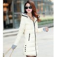 thumbnail image 1 of Chaqueta de plumón de algodón para mujer, cálida, gruesa, informal, de corte entallado y a la moda, chaqueta superior para mujer, 1 of 6