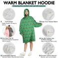 thumbnail image 5 of Wearable Oversized Blanket,Green Bigfoot and Campfire Pattern Wearable Blanket Hoodie for Adults,Cozy Hooded Blankets with Super Pockets,Super Warm Fuzzy Pullover for Women & Men, 5 of 6
