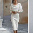 thumbnail image 2 of CIENVNSTG Women's Casual Dresses Short Sleeved Spring Comfortable Party Dress Lightweight Versatile Cocktail Dresses for Women, 2 of 4