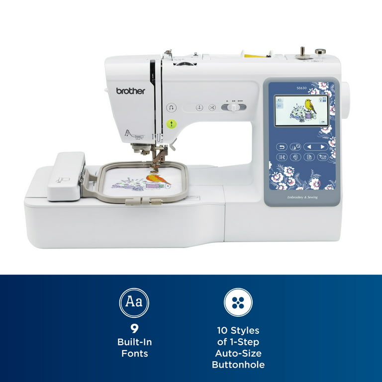 Brother SE630 Sewing and Embroidery Machine with Sew Smart LCD for