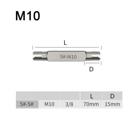 

1PC Broken Head Taps Set Hex Double Head Screw Tap Extractor M4 -M22