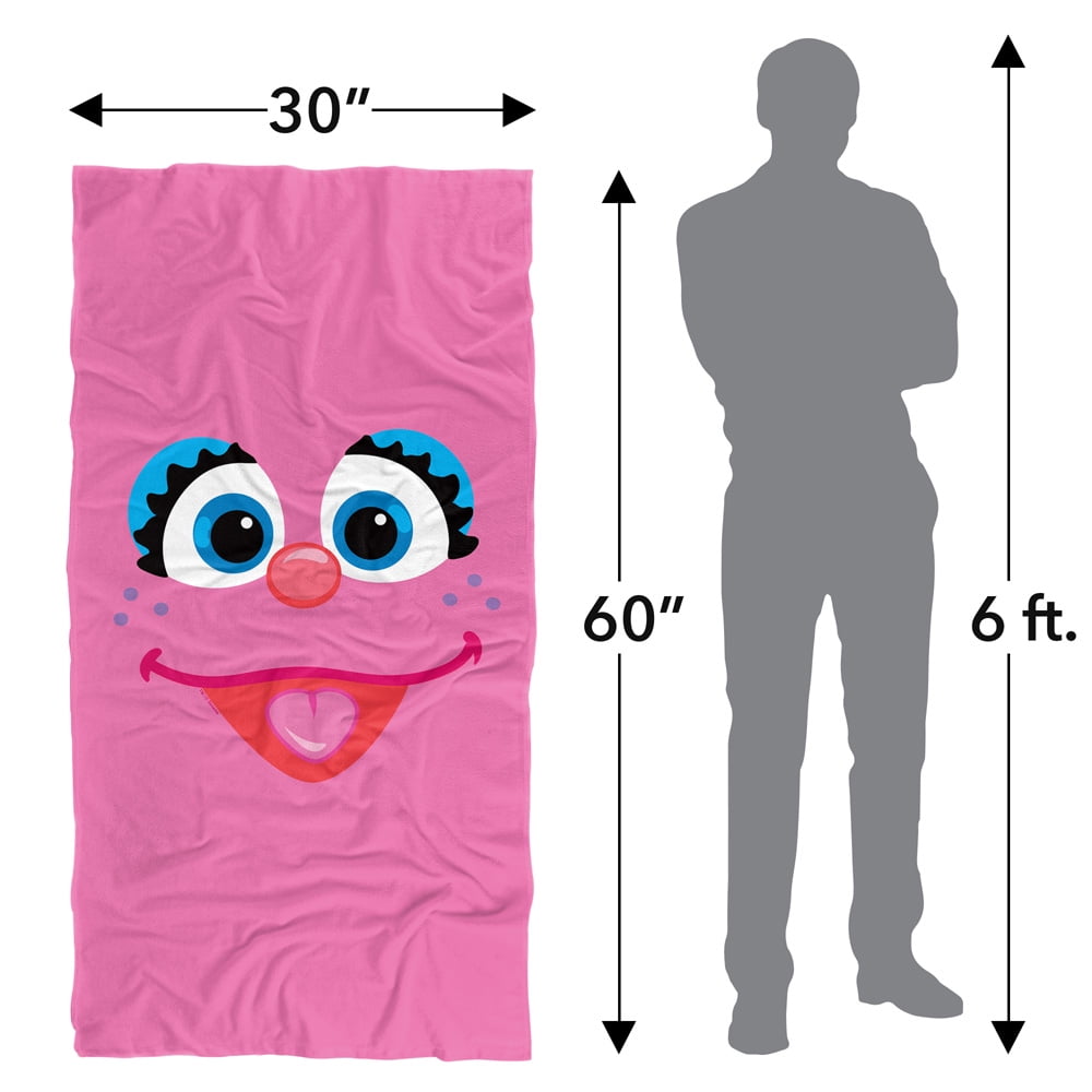 Sesame Street Abby Face Officially Licensed Beach Towel 30' X 60'
