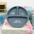 thumbnail image 4 of Pavilion Gift Company - Camp Life - 7.75" Divided Silicone Suction Plate, 4 of 8