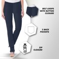 thumbnail image 2 of 2-Pack Women's Super Stretchy Slim Fit Ponte Pants, 2 of 5