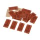 thumbnail image 1 of Paquete de 20 Etiquetas de Cuero PU en Relieve con Agujeros para Coser Y Manualidades Suministros de Costura de Ropa Hechos a Mano de Bricolaje 45 * 1 Soledad Etiquetas de etiqueta hechas a mano, 1 of 6