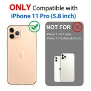 SPORTLINK Waterproof Case for iPhone 11 Pro Full Body Heavy Duty Shockproof 360 Sealed Rugged Dustproof Phone Screen Protector 5.8 inch - Frosted Black
