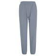 thumbnail image 6 of toraway Fashion Jumpsuits for Women Casual Dressy Long Sleeve Fashion Women Plus Size Drawstring Casual Solid Elastic Waist Pocket Loose Pants L, 6 of 9