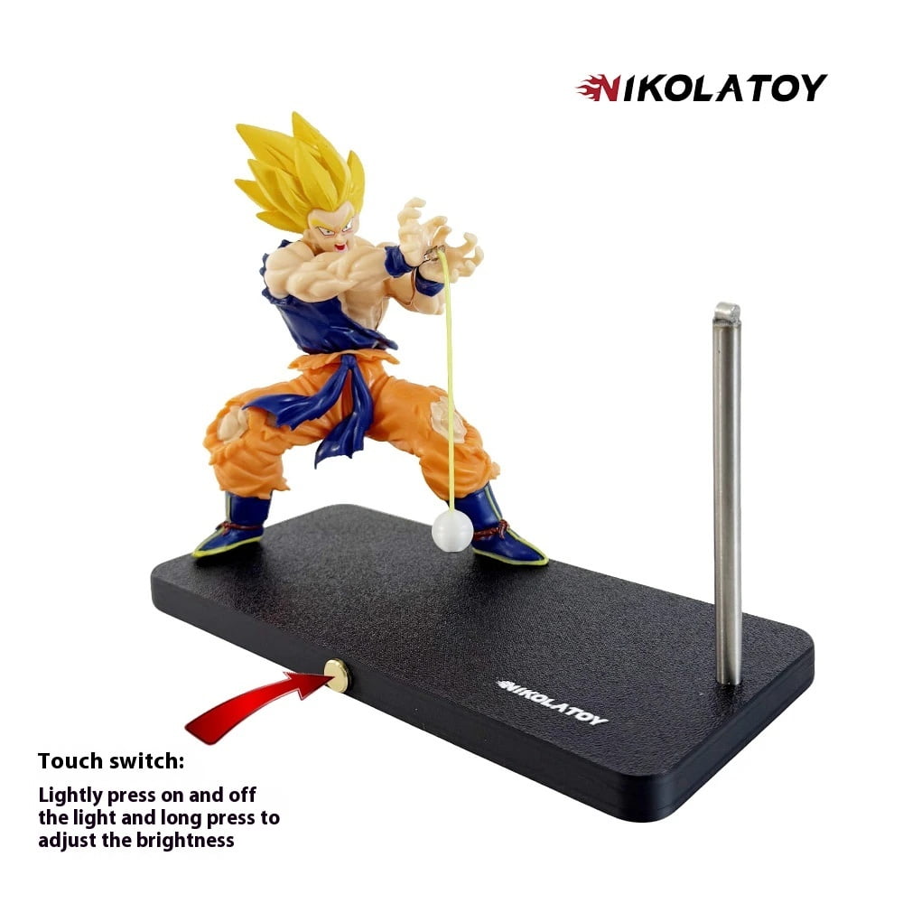 NikolaToy Dragon Ball Kakarotto Son Goku Kamehameha Wave Light Lamp Model Ornament Anime Peripheral Toys Gifts