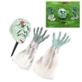 thumbnail image 4 of Halloween Scary Props, Zombie Face Arm Stakes Lifelike Vivid  For Themed Parties, 4 of 8