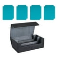 thumbnail image 2 of CAJA DE CARAL CAJA COMEDIBLE Magnética Duración con 4 divisores de cartas Negro Gris con Azul, 2 of 8
