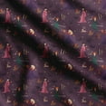 thumbnail image 1 of Soimoi Halloween Print,Cotton Cambric, Quilting Fabric Sold by The Yard 42 Inch Wide, Medium Weight Cotton Fabric, SewingSupplies,Purple, 1 of 5