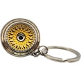 thumbnail image 1 of LAICAIW Gold BBS Wheel Keychain Automotive Automotive Part Car Gift Key Chain Ring, Gold Bbs Wheel, One Size, 1 of 5