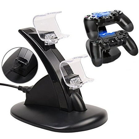 AGPtek Dual USB Charger for Sony PS4 Charging Station (Best Ps4 Charging Station)