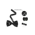 thumbnail image 3 of INSPIRE CHIC Men's Bow Tie Accessories Adjustable Strap Formal Solid Tuxedo Pre-Tied Black, 3 of 5