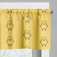 thumbnail image 3 of Ambesonne Yellow Bird Window Valance, Simplistic Ducks, 54" X 12", Mustard Apricot, 3 of 5