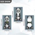 thumbnail image 4 of Switch Panel Switch Decoration 2.76x4.53x0.28 Inches Duplex Outlets Switch Plate Wall Plates Living Room Kitchen Bedroom Study Switches Panda with Gray Background, 4 of 8