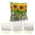 thumbnail image 4 of FUMJ Summer Decorative Throw Pillow Covers Cushion Cases  Sunflower Bicycle Stripe Pillow Covers Thow Pillowcase Living Room Spring Summer Decoration for Home, 4 of 5