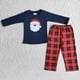thumbnail image 4 of Venta al por mayor de ropa de dormir para bebé, pijamas de Navidad, ropa, camisa de Papá Noel, pantalones a cuadros verdes, conjunto de Boutique para niños, traje para niños, 4 of 4