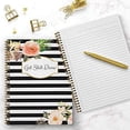 thumbnail image 2 of Softcover Classic Floral Get Stuff Done 8.5" x 11" Motivational Spiral Notebook/Journal, 120 Checklist Pages, Durable Gloss Laminated Cover, Gold Wire-o Spiral., 2 of 3
