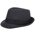 thumbnail image 3 of Sombreros para otoño e invierno, nuevos sombreros de copa para hombres para abrigarse y protegerse del frío, regale a papá un sombrero de jazz de lana, 3 of 6