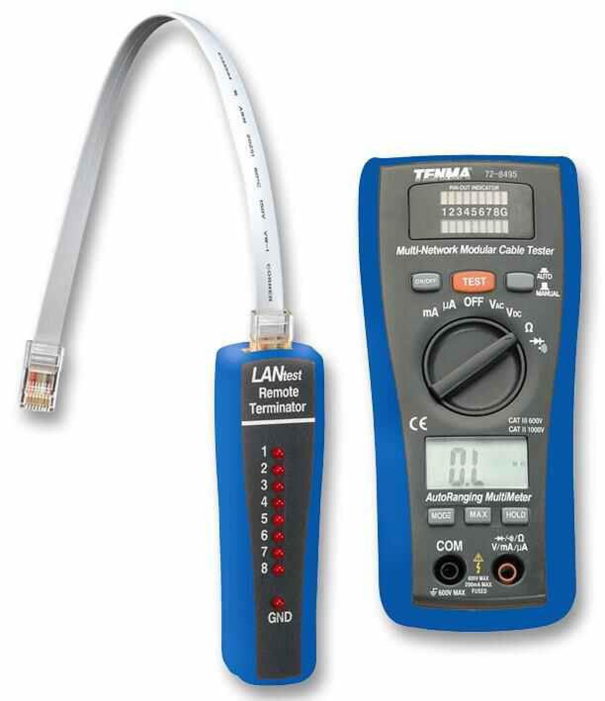 TENMA 2In1 LAN Cable Tester and Digital Multimeter