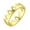 Gold, variant on King and Queen Crown Ring Gold Plated Stainless Steel Power Ring Birthday Anniversary Jewelry