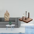 thumbnail image 2 of Estatua de , figura católica, portarrollos, servilletero, organizador de mesa, resina, acero inoxidable, madera de nogal, ideal para, 2 of 8